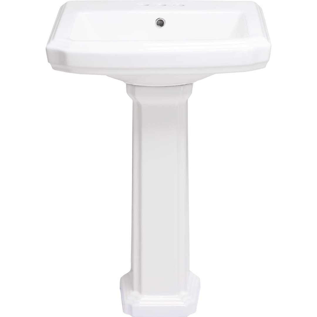 Common Goods Grove White Pedestal Sink (fh-10) | Family Hardware