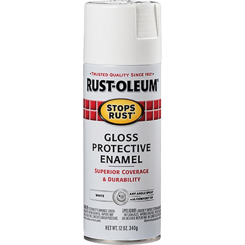 Rustoleum Rust Rust-oleum Stops Rust Gloss White 12 Oz. Anti-rust Spray Paint (7792830 ...